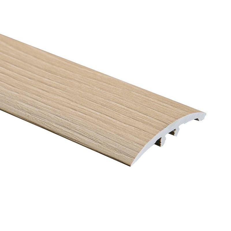 Malibu Wide Plank French Oak Stanford 0.275 in. Thickness x 1.85 in. Width x 94.48 in. Length Vinyl 3 in 1 Molding HDLECL5013-3N1