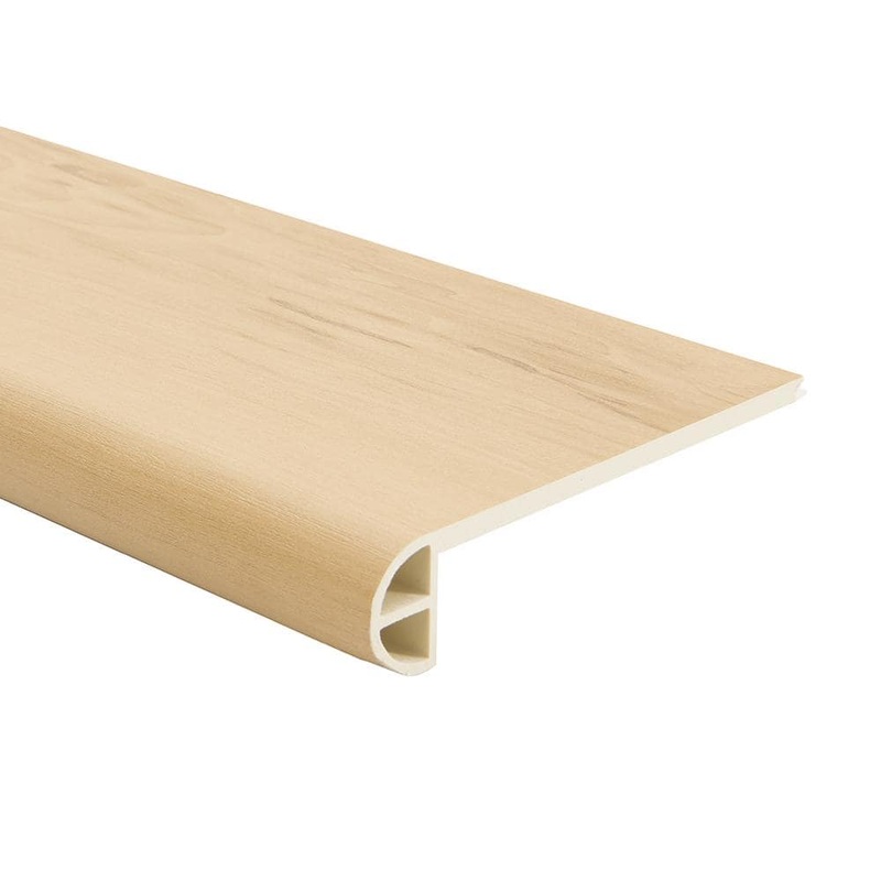 Malibu Wide Plank Maple Tiburon 0.984 in. Thickness x 4.527 in. Width x 94.48 in. Length Vinyl Flush Stair Nose Molding HDMVCL9767-FSN
