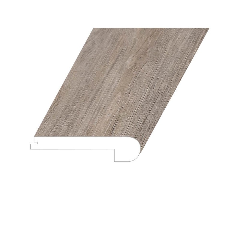 Montserrat Amare Select Chrome 1 in. T x 4.5 in. W x 94.5 in. L Vinyl Flush Stair Nose Molding FSTNMNST2019061