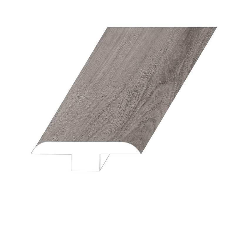 Montserrat Invicta Keystone Grey 0.5 in. Thick x 1.8 in. Wide x 94.5 in. Length Vinyl T-Molding TMMNST-2019052