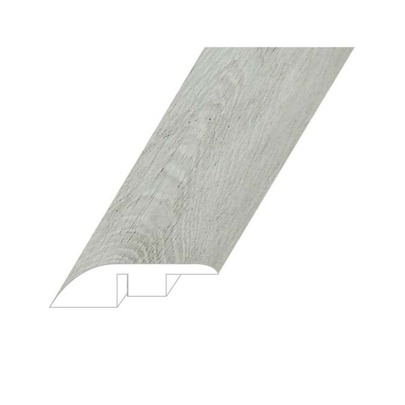 Montserrat Omnia Smoked Pewter 0.6 in. Thick x 1.8 in. Wide x 94.5 in. Length Vinyl Reducer Molding REDMNST-2018018