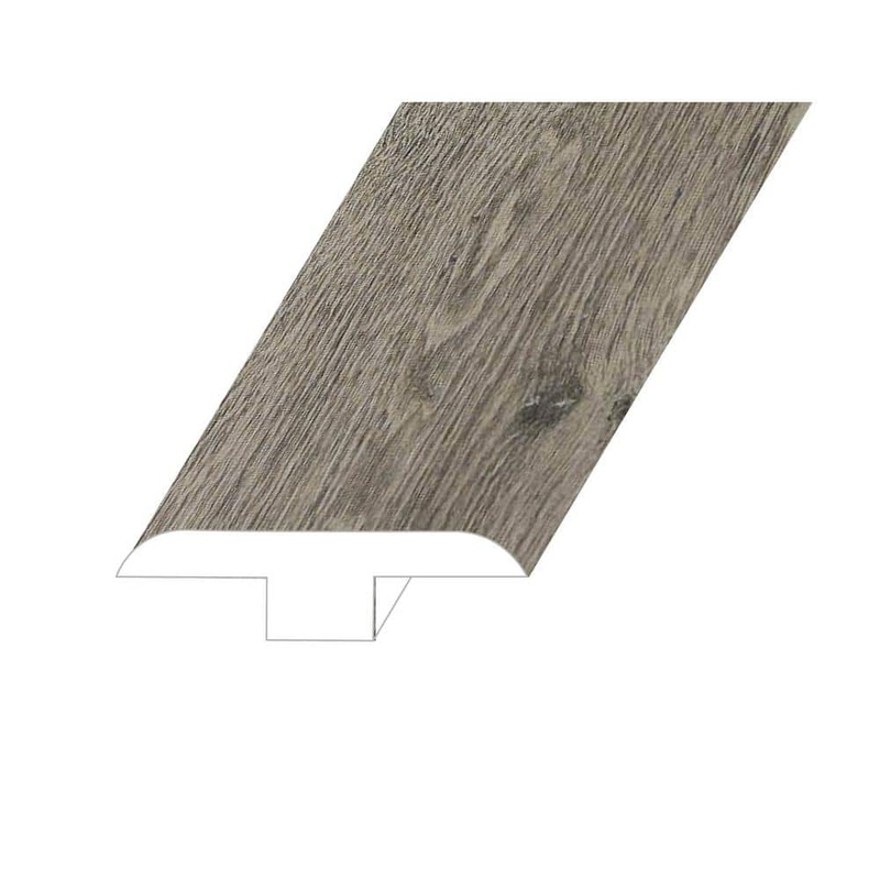 Montserrat Romulus Burnished Fossil 0.5 in. Thick x 1.8 in. Wide x 94.5 in. Length Vinyl T-Molding TMMNST-2018023