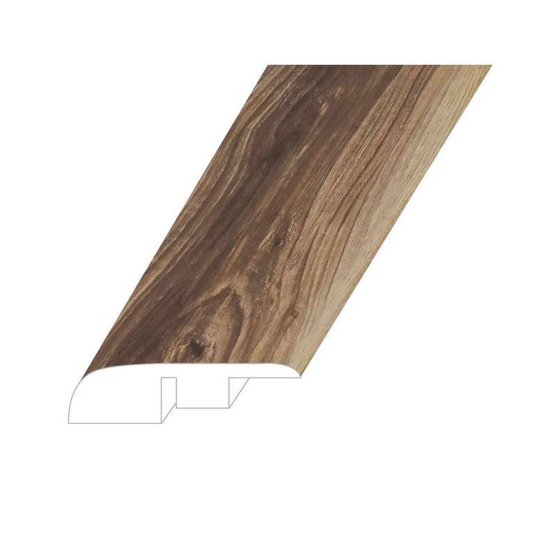 Montserrat Veritas Enriched Cedar 0.59 in. T x 1.38 in. W x 94.49 in. L Vinyl End Cap Molding ECMNST-2019065