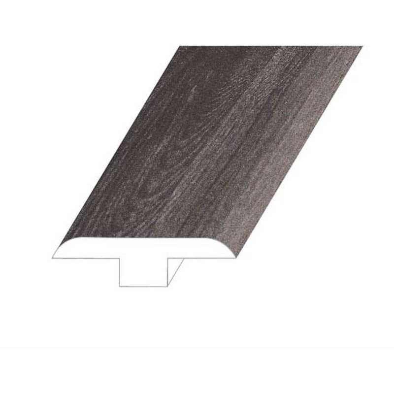 Montserrat Veritas Rooted Graphite 0.5 in. T x 1.8 in. W x 94.5 in. L Vinyl T-Molding TMMNST-2019066
