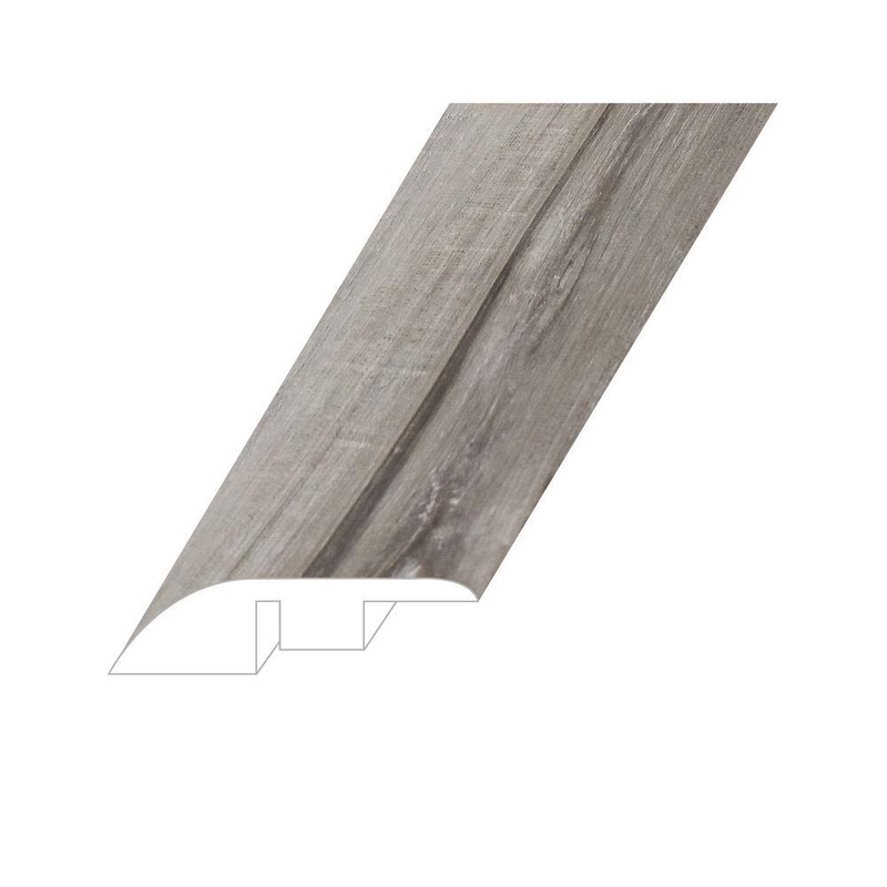 Montserrat Victorum Idyllic Smoke 0.6 in. T x 1.8 in. W x 94.5 in. L Vinyl Reducer Molding REDMNST-2019075