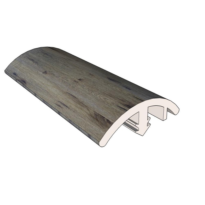 Islander Amber 0.51 in. Thick x 1.42 in. Wide x 72.05 in. Length Vinyl Overlap Reducer Molding LW6-32AMB