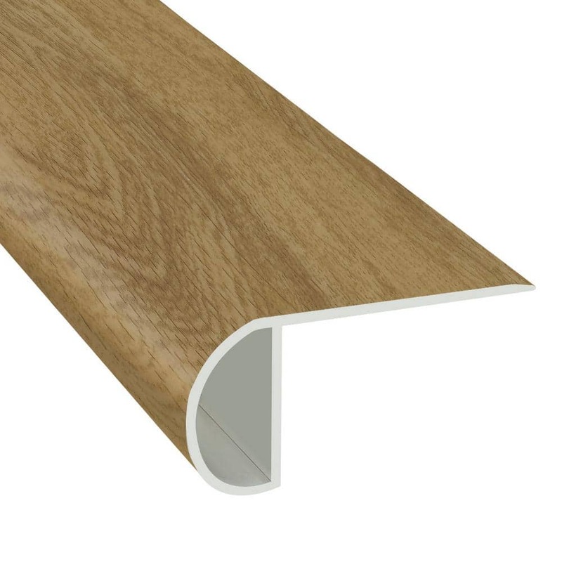 Islander Autumn Gold 1.03 in. T x 2.23 in. W x 94 in. L Vinyl Overlap Stair Nose Molding V-SN-06-WM18