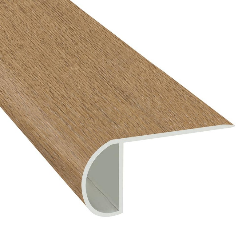 Islander Butterscotch 1.03 in. T x 2.23 in. W x 94 in. Length Vinyl Overlap Stair Nose Molding V-SN-06-WM50