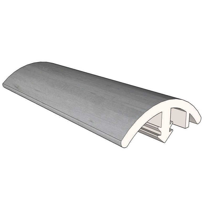 Islander Driftwood 0.51 in. Thick x 1.42 in. Wide x 72.05 in. Length Vinyl Overlap Reducer Molding LW6-32DRI