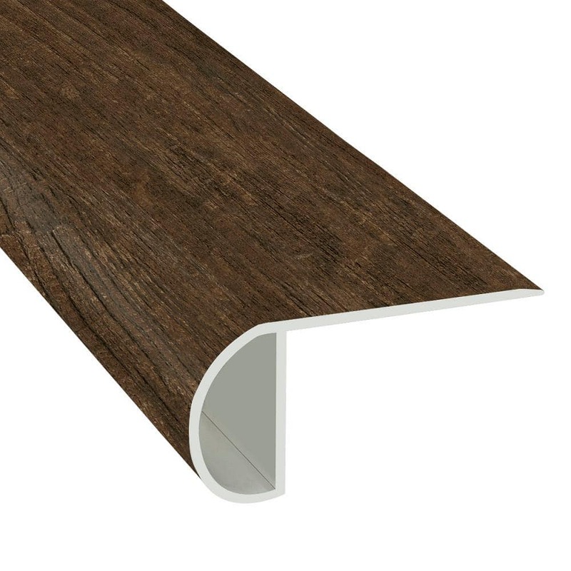 Islander Forest Path 1.03 in. T x 2.23 in. W x 94 in. L Vinyl Overlap Stair Nose Molding V-SN-06-WM22
