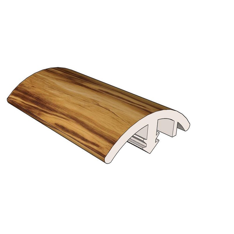 Islander Sequoia 0.51 in. Thick x 1.42 in. Wide x 72.05 in. Length Vinyl Overlap Reducer Molding LW6-32CLSA