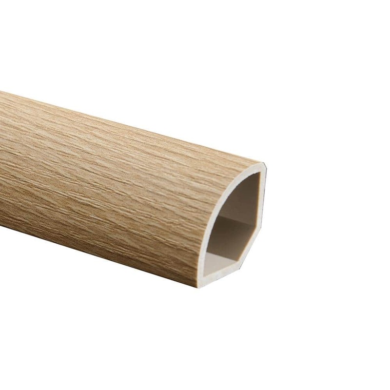 Malibu Wide Plank French Oak Alameda 0.66 in. Thickness x 1.1 in. Width x 94.48 in. Length Quarter Round Molding HDLECL5037-QR