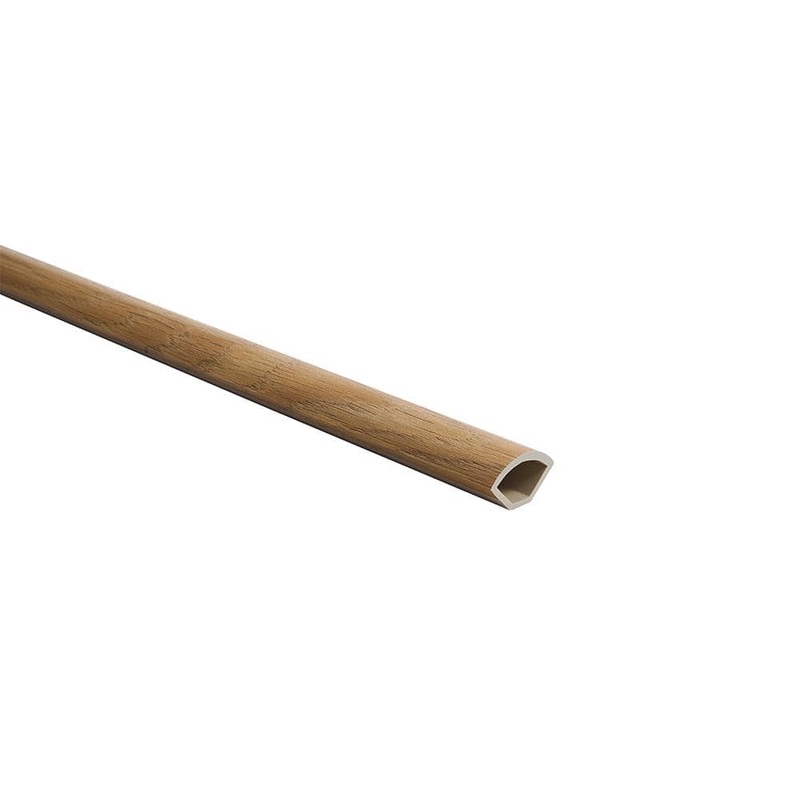 Malibu Wide Plank French Oak Alturas/Dublin/Folsom 0.66 in. Thickness x 1.1 in. Width x 94.48 in. Length Quarter Round Molding HDMVCL999-QR