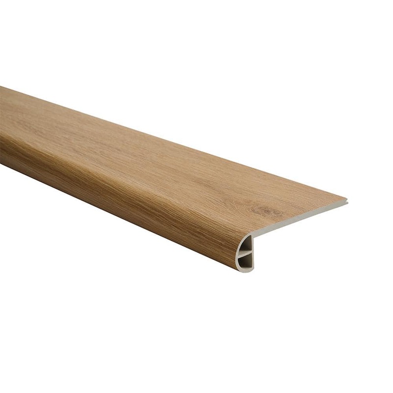 Malibu Wide Plank French Oak Alturas/Dublin/Folsom 0.984 in. Thickness x 4.527 in. Width x 94.48 in. Length Vinyl Flush Stair Nose Molding HDMVCL999-FSN