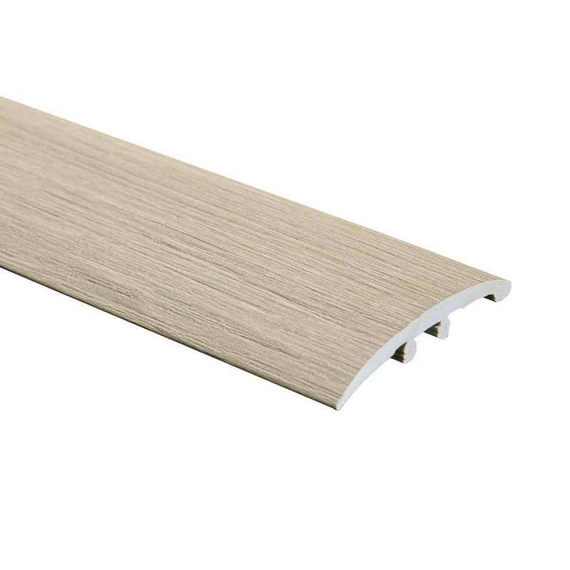 Malibu Wide Plank French Oak Atherton 0.275 in. Thickness x 1.85 in. Width x 94.48 in. Length Vinyl 3 in 1 Molding HDLECL4894-3N1