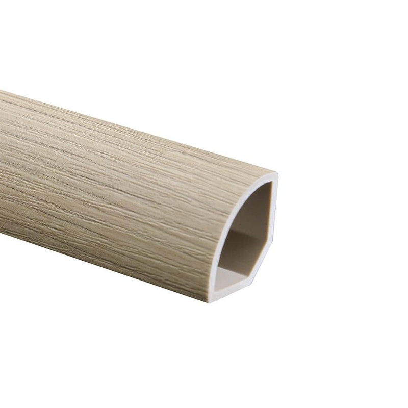 Malibu Wide Plank French Oak Atherton 0.66 in. Thickness x 1.1 in. Width x 94.48 in. Length Quarter Round Molding HDLECL4894-QR