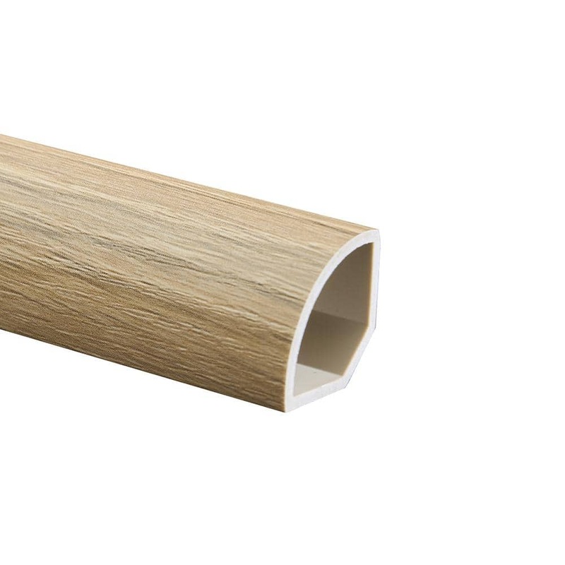 Malibu Wide Plank French Oak Belle Harbor 0.66 in. Thickness x 1.1 in. Width x 94.48 in. Length Quarter Round Molding HDLECL4931-QR