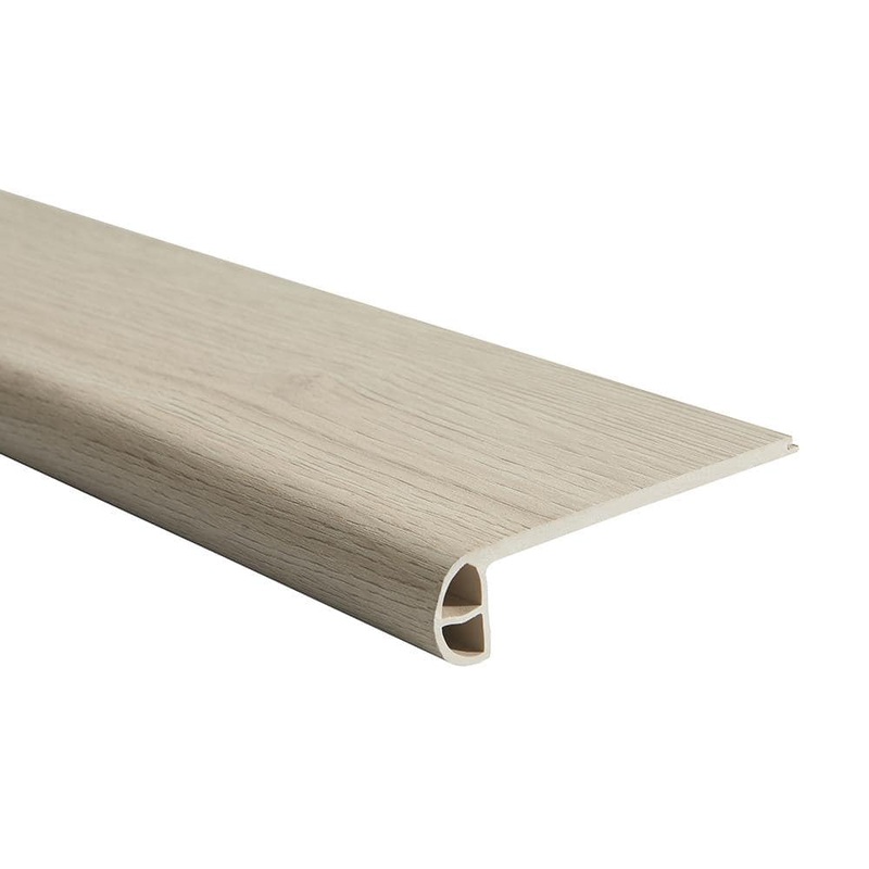 Malibu Wide Plank French Oak Brisbane 0.984 in. T x 4.527 in. W x 94.48 in. L Vinyl Flush Stair Nose Molding HDMLCL977-FSN