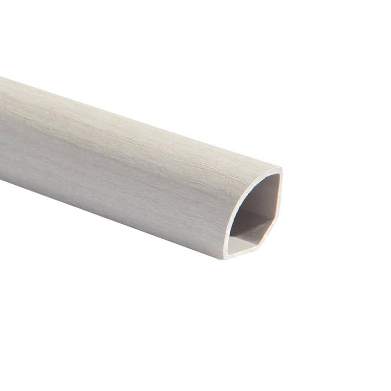 Malibu Wide Plank French Oak Cocoa 0.66 in. T x 1.1 in. Width x 94.48 in. L Quarter Round Molding HDMVCL905-QR