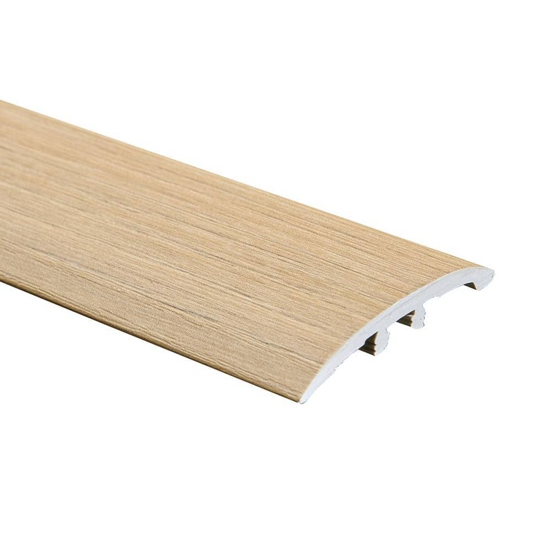 Malibu Wide Plank French Oak Concord 0.275 in. Thickness x 1.85 in. Width x 94.48 in. Length Vinyl 3 in 1 Molding HDLECL4832-3N1