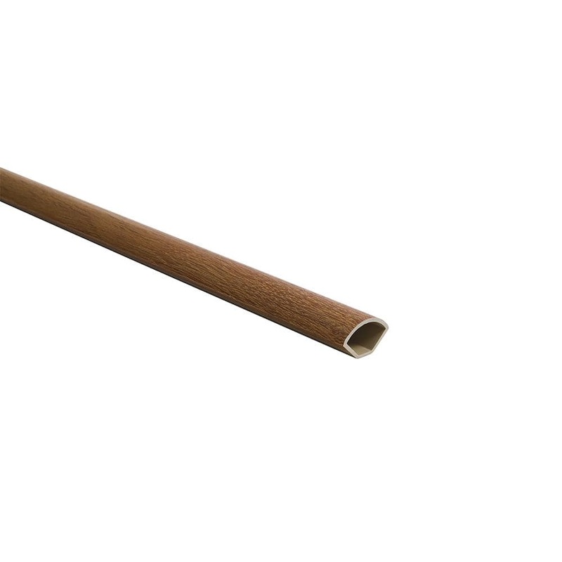 Malibu Wide Plank French Oak Covelo 0.66 in. Thickness x 1.1 in. Width x 94.48 in. Length Quarter Round Molding HDMVCL019-QR