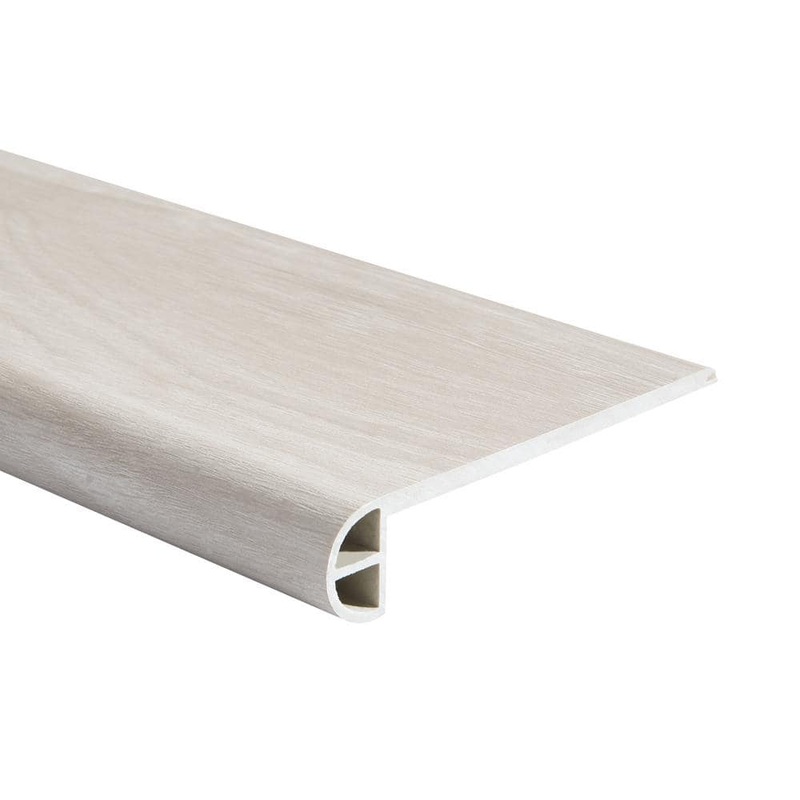 Malibu Wide Plank French Oak Destin 0.984 in. T x 4.527 in. Width x 94.48 in. L Vinyl Flush Stair Nose Molding HDMVCL851-FSN