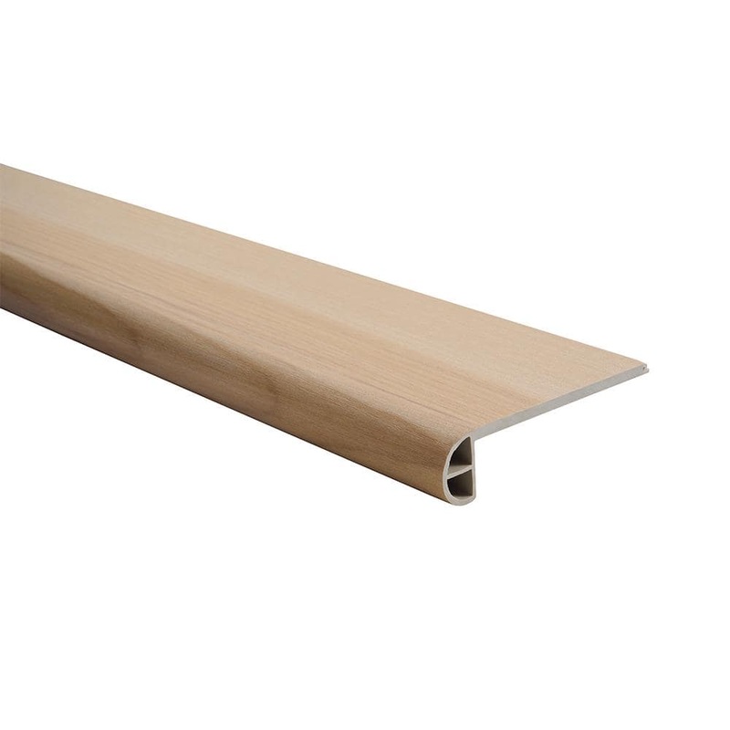 Malibu Wide Plank French Oak Fortuna/Inglewood 0.984 in. Thickness x 4.527 in. Width x 94.48 in. Length Vinyl Flush Stair Nose Molding HDMVCL951-FSN