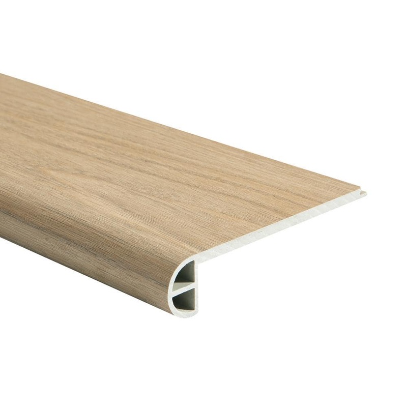 Malibu Wide Plank French Oak Glendale 0.984 in. T x 4.527 in. Width x 94.48 in. L Vinyl Flush Stair Nose Molding HDMVCL438-FSN