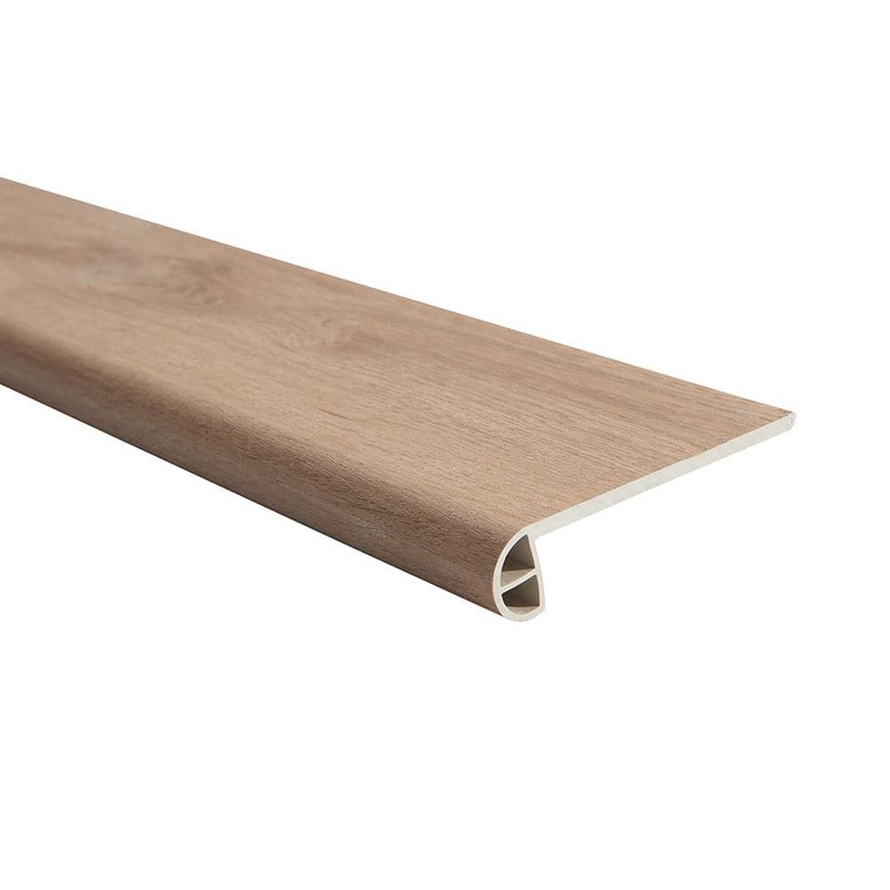 Malibu Wide Plank French Oak Haight 0.984 in. T x 4.527 in. W x 94.48 in. L Vinyl Flush Stair Nose Molding HDMLCL302-FSN