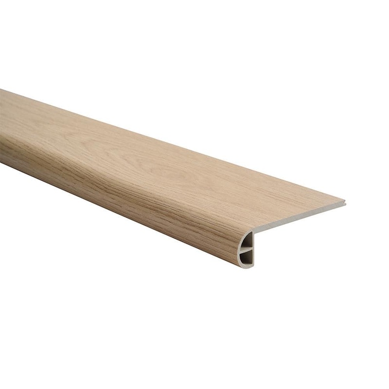 Malibu Wide Plank French Oak Lakeport/Maricopa 0.984 in. Thickness x 4.527 in. Width x 94.48 in. Length Vinyl Flush Stair Nose Molding HDMVCL026-FSN