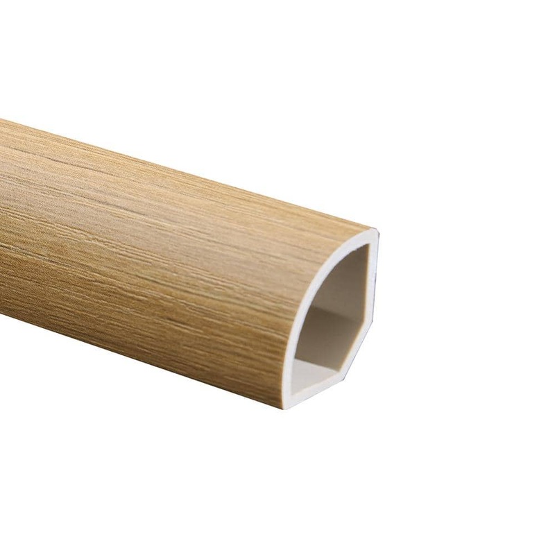 Malibu Wide Plank French Oak Palo Alto 0.66 in. Thickness x 1.1 in. Width x 94.48 in. Length Quarter Round Molding HDLECL4856-QR