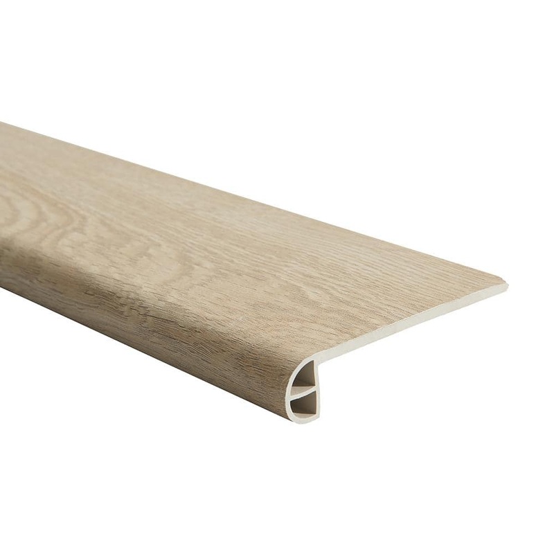 Malibu Wide Plank French Oak Richmond 0.984 in. T x 4.527 in. W x 94.48 in. L Vinyl Flush Stair Nose Molding HDMLCL059-FSN