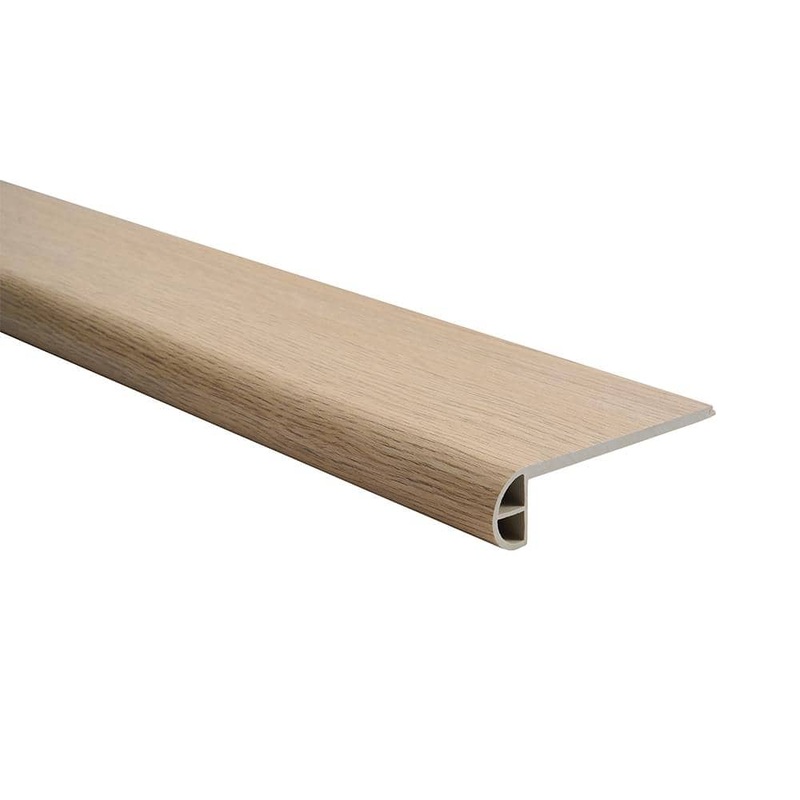 Malibu Wide Plank French Oak Roseville 0.984 in. Thickness x 4.527 in. Width x 94.48 in. Length Vinyl Flush Stair Nose Molding HDMVCL033-FSN