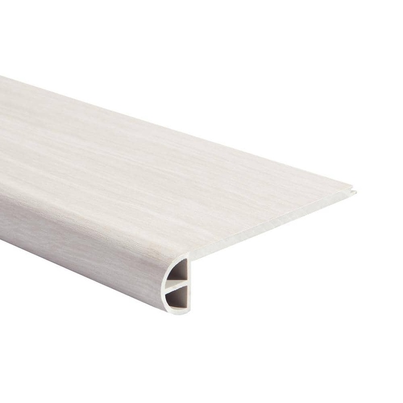 Malibu Wide Plank French Oak Sanibel 0.984 in. T x 4.527 in. Width x 94.48 in. L Vinyl Flush Stair Nose Molding HDMVCL868-FSN