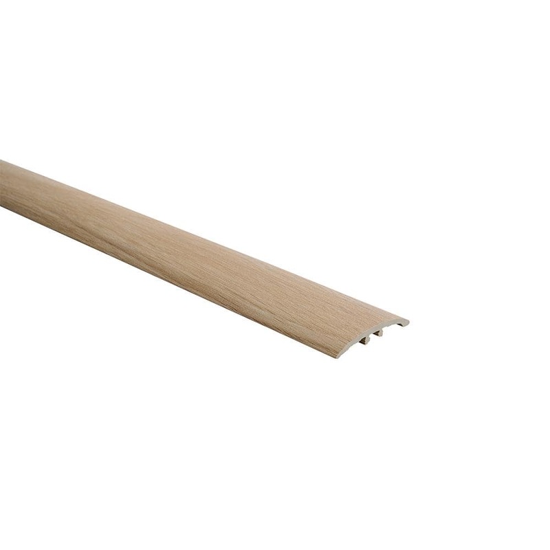 Malibu Wide Plank French Oak Shasta/Naples 0.275 in. Thickness x 1.85 in. Width x 94.48 in. Length Vinyl 3 in 1 Molding HDMVCL982-3N1