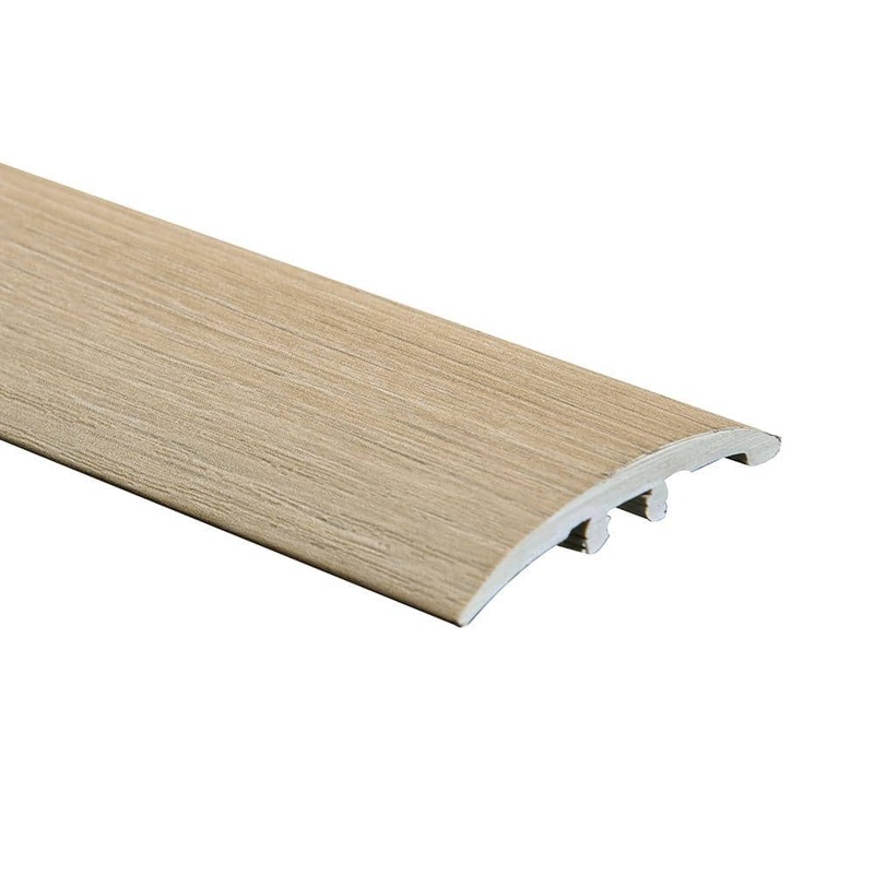 Malibu Wide Plank French Oak Sunnyvale 0.275 in. Thickness x 1.85 in. Width x 94.48 in. Length Vinyl 3 in 1 Molding HDLECL4979-3N1