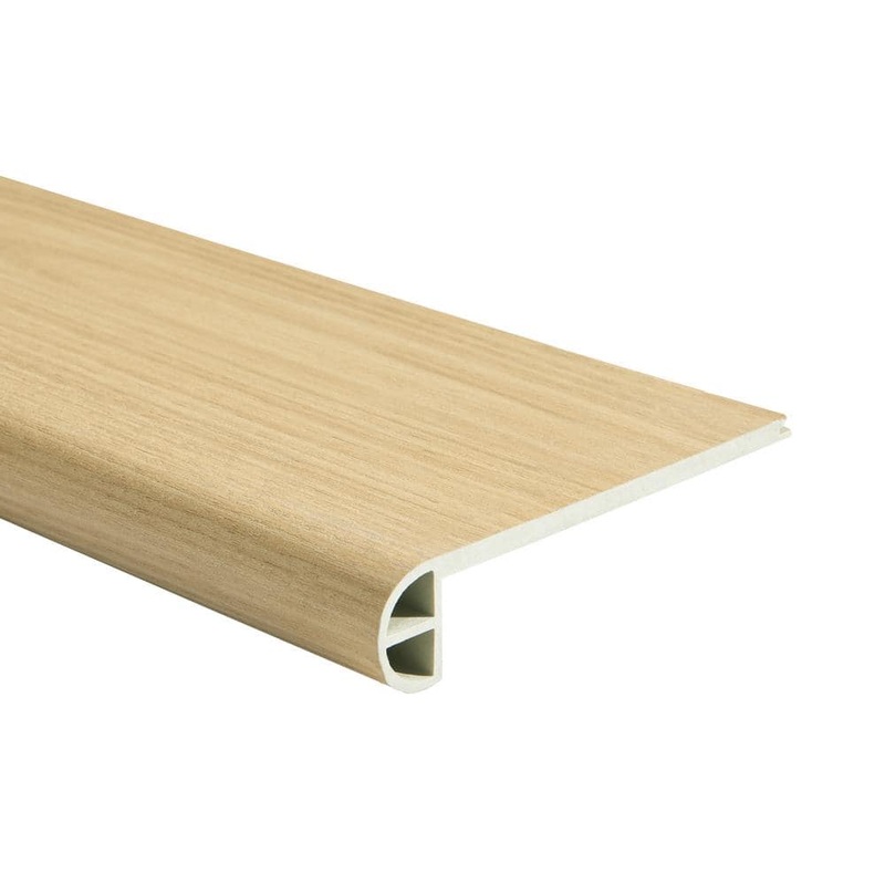 Malibu Wide Plank French Oak Tunitas 0.984 in. T x 4.527 in. W x 94.48 in. L Vinyl Flush Stair Nose Molding HDMVCL950-FSN