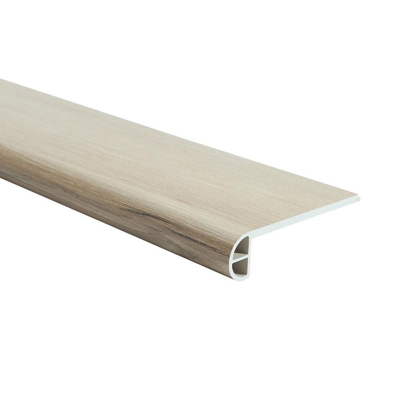 Malibu Wide Plank Hickory Angel Island 0.98 in. T x 4.53 in. W x 94.48 in. L Vinyl Flush Stair Nose Molding – Designed for 5.5 mm Plank HDMUCL234-FSN