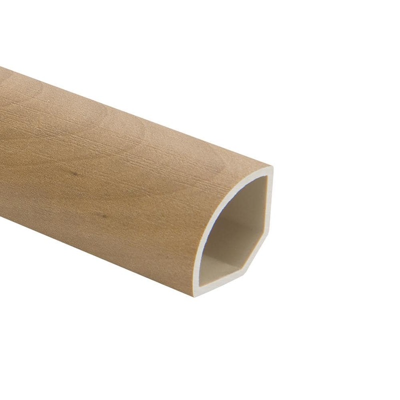 Malibu Wide Plank Maple Alta Park 0.66 in. Thickness x 1.1 in. Width x 94.48 in. Length Quarter Round Molding HDMVCL9781-QR