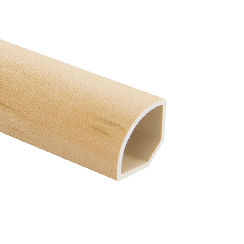 Malibu Wide Plank Maple Tiburon 0.66 in. Thickness x 1.1 in. Width x 94.48 in. Length Quarter Round Molding HDMVCL9767-QR