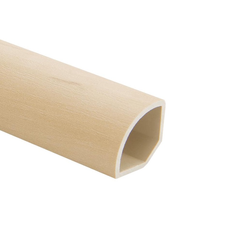 Malibu Wide Plank Maple Woodside 0.66 in. Thickness x 1.1 in. Width x 94.48 in. Length Quarter Round Molding HDMVCL9774-QR