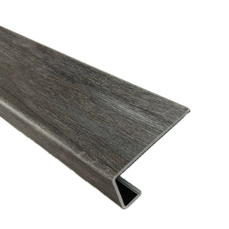 Deco Products Hydrostop Fieldstone 0.2 in. T x 4.5 in. W x 46 in. L Stair Nose Molding SN-RCV09