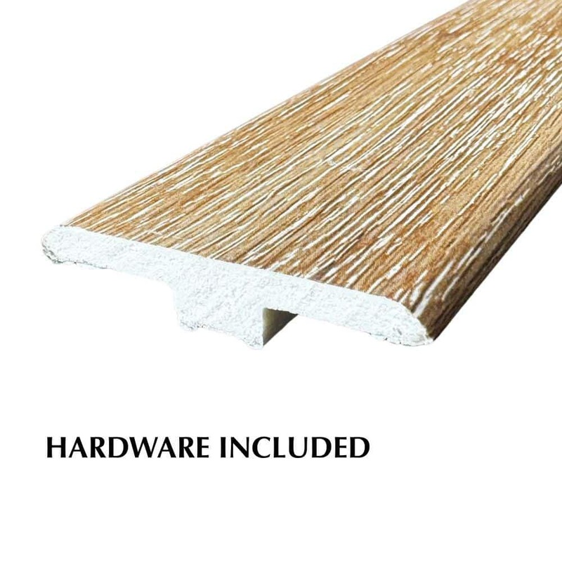 Deco Products Hydrostop Miami Waves 0.2 in T x 1.8 in. W x 94 in. L Waterproof PVC T-Molding TM-RCV40