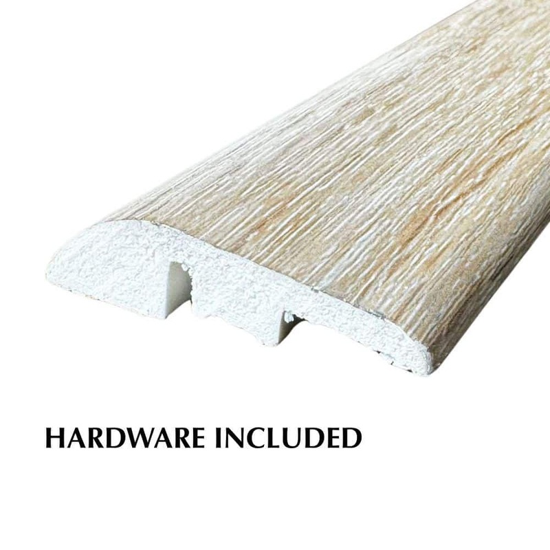 Deco Products Hydrostop Pacific Shores 0.2 in. T x 1.8 in. W x 94 in. L Waterproof PVC Reducer Molding EC-RCV47