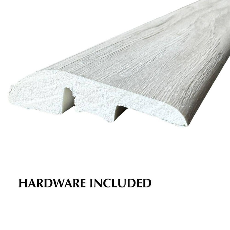 Deco Products Hydrostop Paradise Bay 0.2 in. T x 1.8 in. W x 94 in. L Waterproof PVC Reducer Molding EC-RCV42