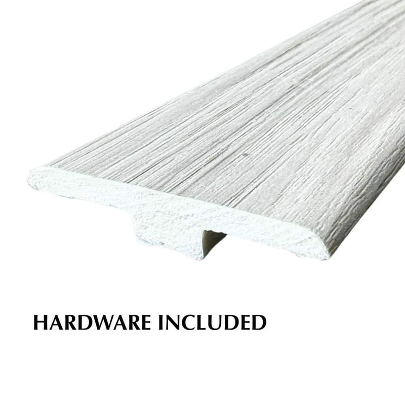 Deco Products Hydrostop Paradise Bay 0.2 in. T x 1.8 in. W x 94 in. L Waterproof PVC T-Molding TM-RCV42