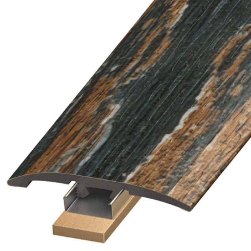 Deco Products SlimTrim Old Navy Ocean 0.25 in. Thick x 2 in. Wide x 94 in. Length Reducer, End Cap and T-Molding SLT-DVF10-RCV10