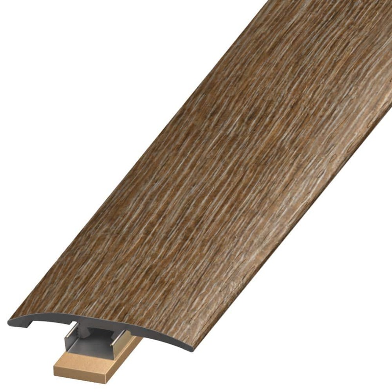 DuraDecor Classy Chic All About Almond 0.25 in. T x 2 in. W x 94 in. L 3-in-1 Transition Molding SLT124924