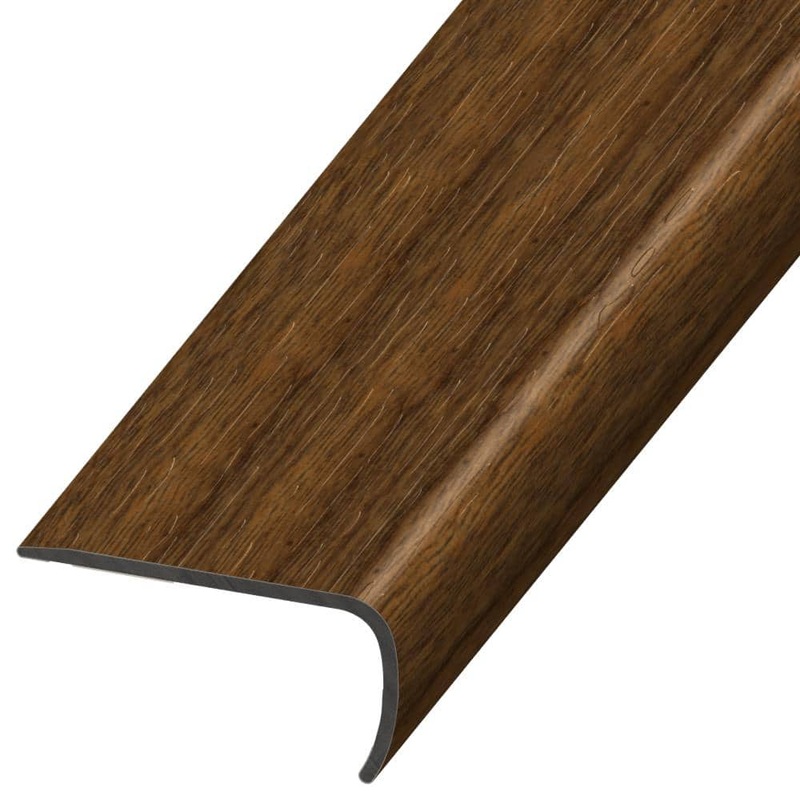 DuraDecor Classy Chic Brown to Earth 1 in. T x 2 in. W x 94 in. L Stair Nose Molding VE124927