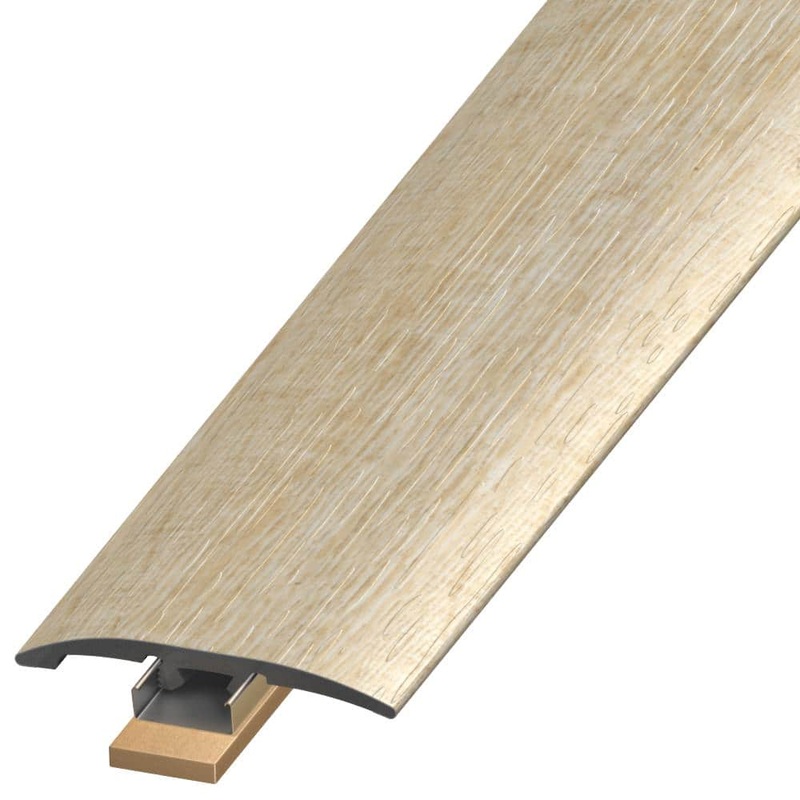 DuraDecor Classy Chic Charming Oat 0.25 in. T x 2 in. W x 94 in. L 3-in-1 Transition Molding SLT124930
